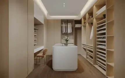 Custom Bedroom Clothes Walk In Wardrobe
