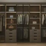Custom Bedroom Clothes Walk In Wardrobe