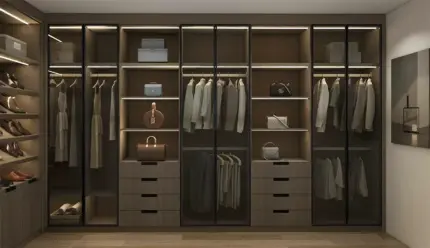 Custom Bedroom Clothes Walk In Wardrobe