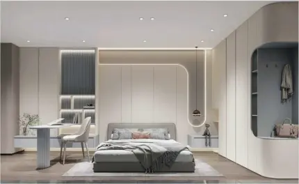 Custom Bedroom Clothes Walk In Wardrobe
