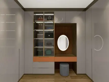 Custom Bedroom Clothes Walk In Wardrobe