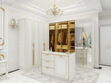 Custom Bedroom Clothes Walk In Wardrobe