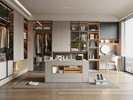 Custom Bedroom Clothes Walk In Wardrobe