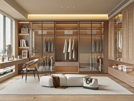 Custom Bedroom Clothes Walk In Wardrobe
