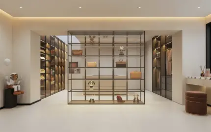 Custom Bedroom Clothes Walk In Wardrobe