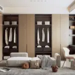 Custom Bedroom Clothes Walk In Wardrobe