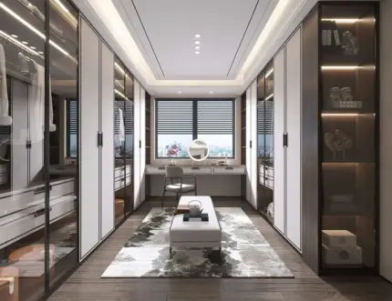 Custom Bedroom Clothes Walk In Wardrobe