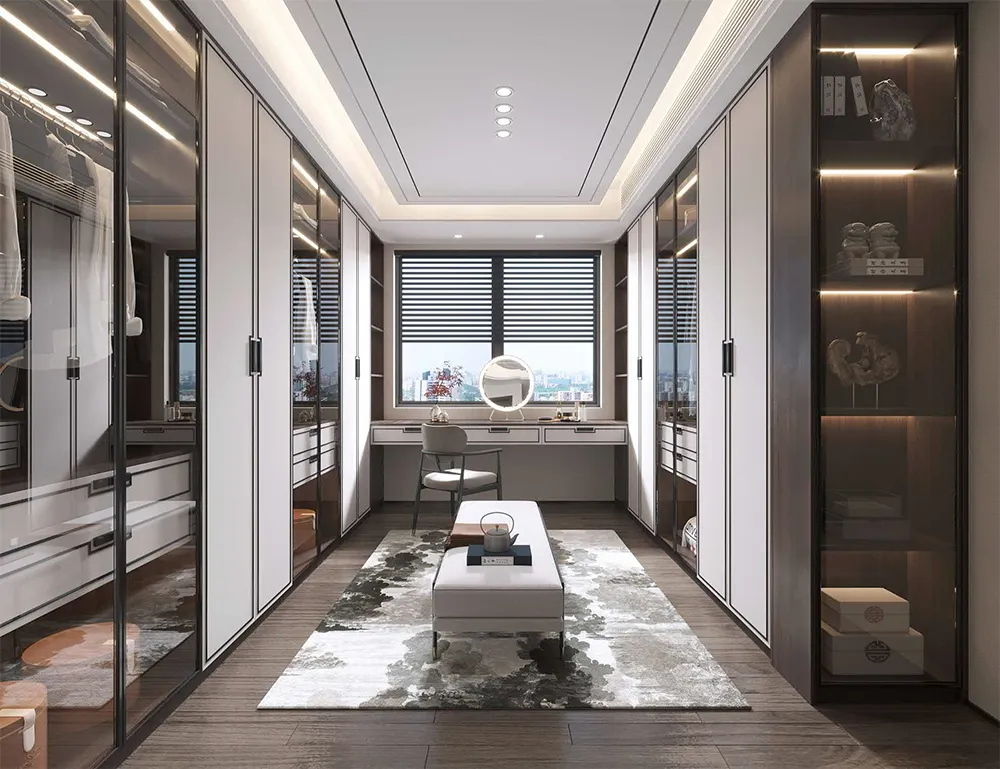 c55 Custom Bedroom Clothes Walk In Wardrobe