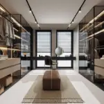 Custom Bedroom Clothes Walk In Wardrobe