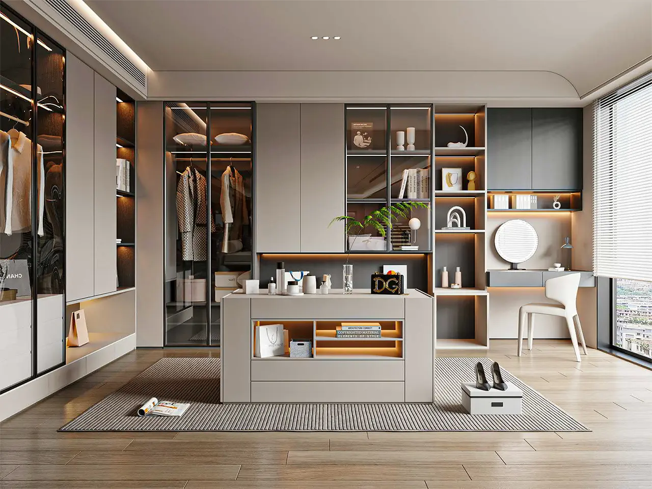 Walk in wardrobe